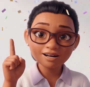 ZEFA com o dedo erguido, tendo uma ideia